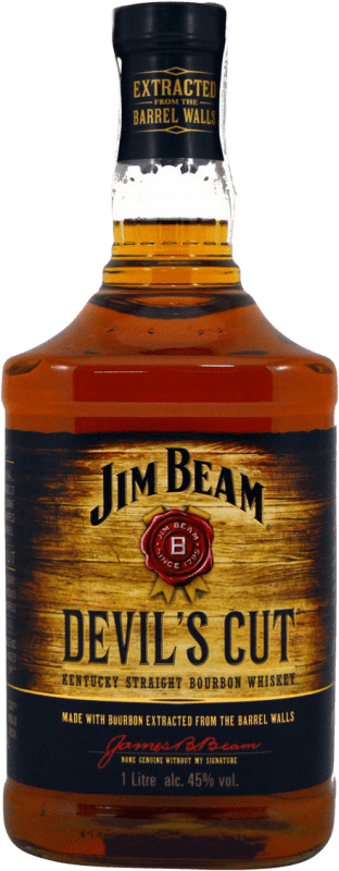 27,95 € Free Shipping | Bourbon Jim Beam Devil's Cut United States Bottle 1 L