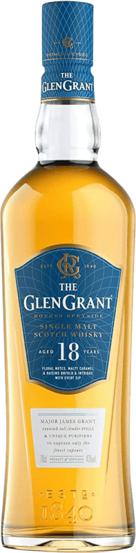 111,95 € Free Shipping | Whisky Single Malt Glen Grant United Kingdom 18 Years Bottle 1 L