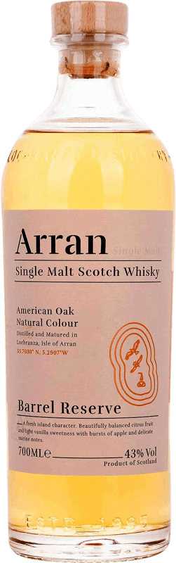 Free Shipping | Whisky Single Malt Isle Of Arran American Oak Barrel Reserve Scotland United Kingdom 70 cl