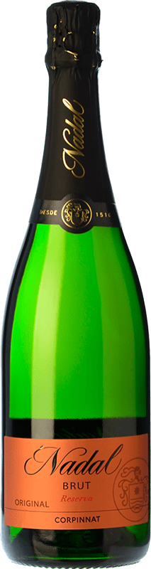 Envoi gratuit | Vin Mousseux Blanc Nadal Brut Original Réserve D.O. Cava Catalogne Espagne Macabeo, Xarel·lo, Parellada 75 cl