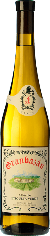 15,95 € | 白酒 Agro de Bazán Granbazán Etiqueta Verde D.O. Rías Baixas 加利西亚 西班牙 Albariño 75 cl