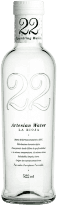 Agua 22 Artesian Water 522 Frizzante — Espumoso de Aguja, Mineral Natural Botella Medium 50 cl