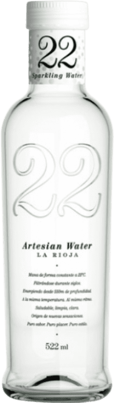 Spedizione Gratuita | Acqua 22 Artesian Water Con Gas 522 Spagna Bottiglia Medium 50 cl
