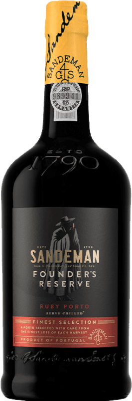 24,95 € Kostenloser Versand | Likörwein Sandeman Porto Founder's Ruby Reserve I.G. Porto