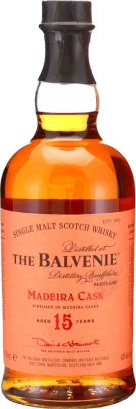 159,95 € | ウイスキーシングルモルト Balvenie Madeira Cask スペイサイド イギリス 15 年 70 cl