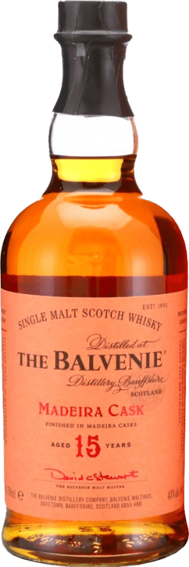 184,95 € Envío gratis | Whisky Single Malt Balvenie Madeira Cask 15 Años