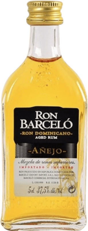 Free Shipping | Rum Barceló Añejo Dominican Republic Miniature Bottle 5 cl
