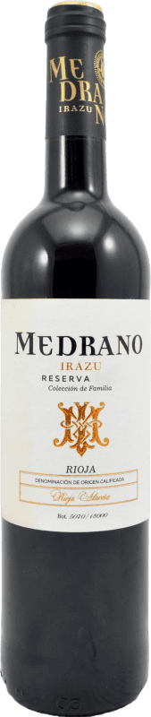 Бесплатная доставка | Красное вино Medrano Irazu Резерв D.O.Ca. Rioja Ла-Риоха Испания Tempranillo 75 cl