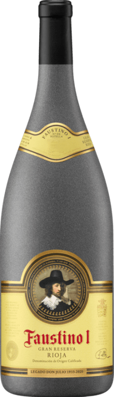 72,95 € Spedizione Gratuita | Vino Rosso Faustino I Gran Riserva D.O.Ca. Rioja Bottiglia Magnum 1,5 L