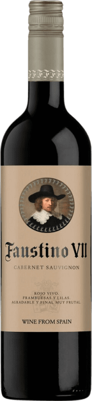 8,95 € Free Shipping | Red wine Faustino VII Young D.O.Ca. Rioja