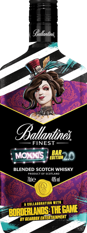23,95 € Envio grátis | Whisky Blended Ballantine's Borderlands The Game Bar 2.0 Edição Limitada