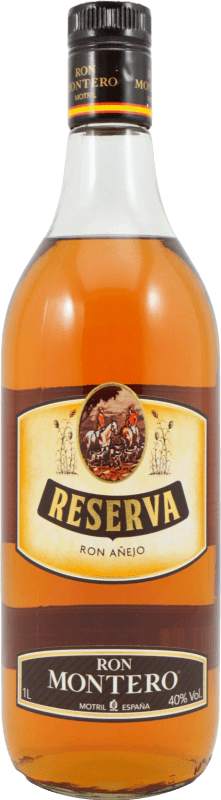 22,95 € | Rhum Montero Añejo — Vieux, Réserve Espagne 1 L