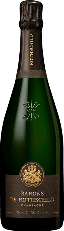 送料無料 | 白スパークリングワイン Barons de Rothschild ブルットの自然 A.O.C. Champagne シャンパン フランス Pinot Black, Chardonnay 75 cl