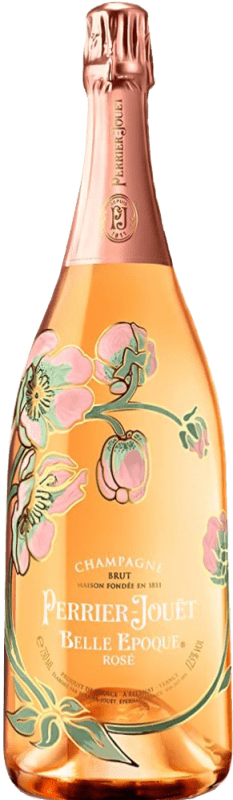 658,95 € 免费送货 | 玫瑰气泡酒 Perrier-Jouët Cuvée Belle Époque Rosé 预订 A.O.C. Champagne 瓶子 Magnum 1,5 L