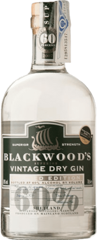 Бесплатная доставка | Джин Blackwood's Strong 60º Vintage Шотландия Объединенное Королевство 70 cl