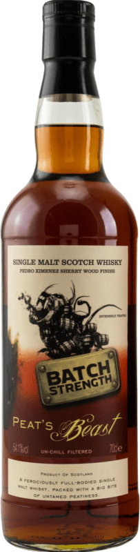 免费送货 | 威士忌单一麦芽威士忌 Peat's Beast Batch Strength Pedro Ximenez 54,1º 英国 70 cl