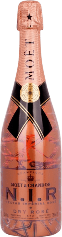 Free Shipping | Rosé Sparkling Wine Moët & Chandon N.I.R. Nectar Impérial Rosé Brut A.O.C. Champagne Champagne France Pinot Black, Chardonnay, Pinot Meunier Jéroboam Bottle-Double Magnum 3 L