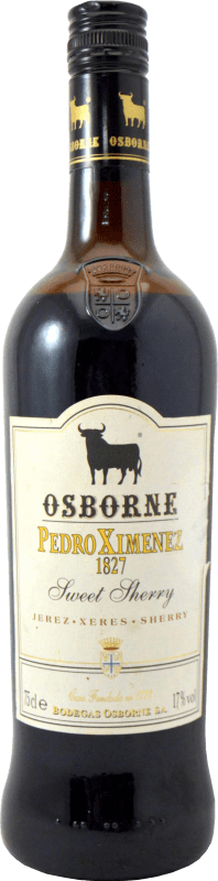 Kostenloser Versand | Verstärkter Wein Osborne Sammlerexemplar aus den 2000er Jahren D.O. Jerez-Xérès-Sherry Andalucía y Extremadura Spanien Pedro Ximénez 75 cl