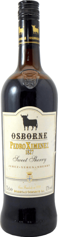 Envoi gratuit | Vin Fortifié Osborne 2000's D.O. Jerez-Xérès-Sherry Andalucía y Extremadura Espagne Pedro Ximénez 75 cl Objet de Collection Non Destinée à la Consommation