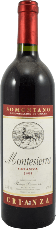 11,95 € | Красное вино Pirineos Montesierra Коллекционный образец 1995 старения D.O. Somontano Арагон Испания Tempranillo, Merlot, Cabernet Sauvignon 75 cl