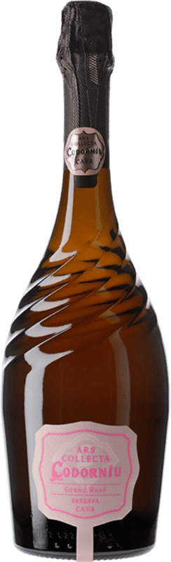 Envoi gratuit | Rosé mousseux Codorníu Ars Collecta Grand Rosé Luminoso Réserve D.O. Cava Catalogne Espagne 75 cl