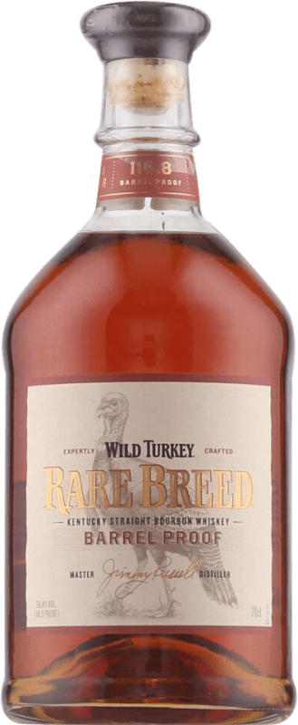 72,95 € 送料無料 | バーボンウイスキー Wild Turkey Breed Barrel Proof Rare 希少