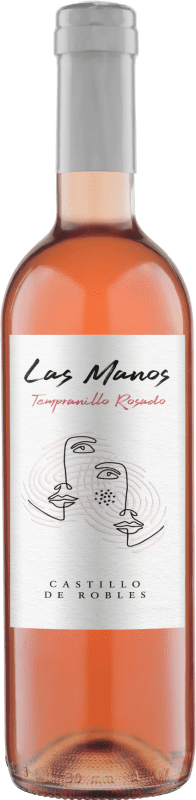 Free Shipping | Rosé wine Castillo de Robles Las Manos D.O. La Mancha Castilla la Mancha Spain Tempranillo 75 cl