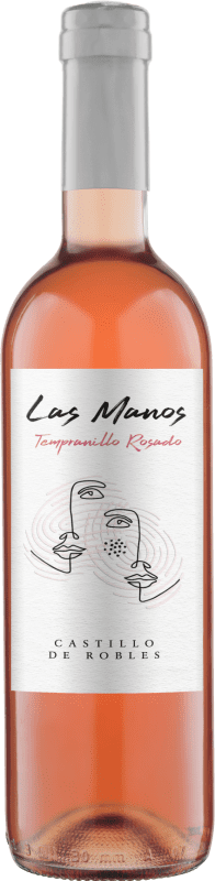 Envoi gratuit | Vin rose Castillo de Robles Las Manos D.O. La Mancha Castilla La Mancha Espagne Tempranillo 75 cl