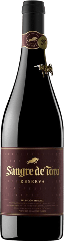 9,95 € Kostenloser Versand | Rotwein Torres Sangre de Toro Reserve D.O. Catalunya