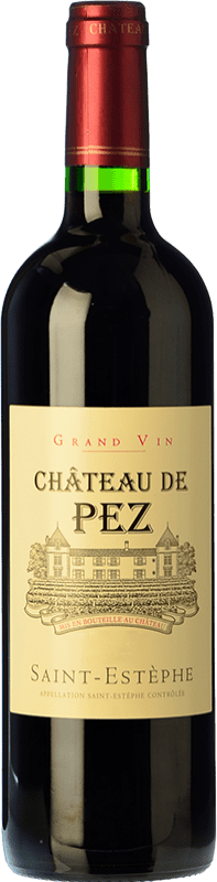 309,95 € | 红酒 Château de Pez A.O.C. Saint-Estèphe 波尔多 法国 Merlot, Cabernet Sauvignon, Petit Verdot 瓶子 Jéroboam-双Magnum 3 L