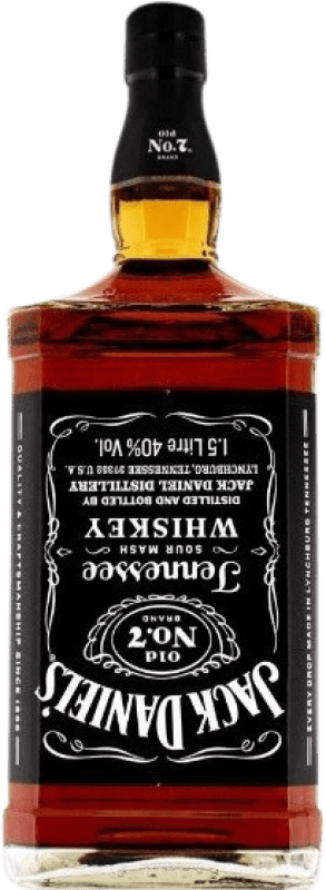 Free Shipping | Bourbon Whisky Jack Daniel's Old Nº 7 United States Special Bottle 1,5 L