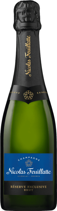 35,95 € Free Shipping | White sparkling Nicolas Feuillatte Réserve Exclusive Brut A.O.C. Champagne Half Bottle 37 cl