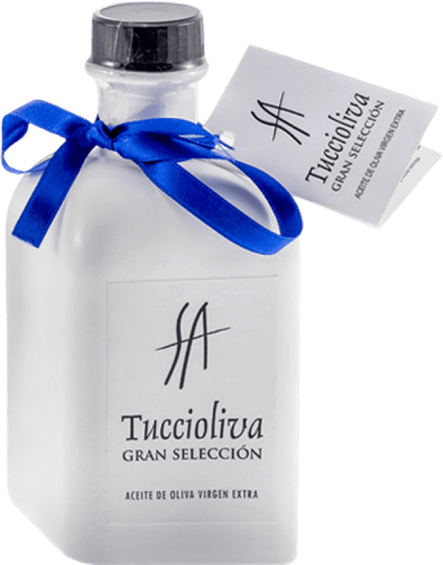送料無料 | オリーブオイル Tuccioliva Guala White — ホワイトエディション, セレクション, EVOO エキストラバージン Jaén スペイン 小瓶 25 cl