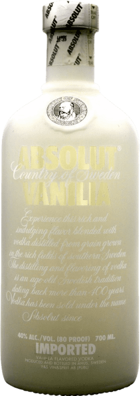 26,95 € | Vodka Absolut Suecia 1 L Vanilla — Vainilla