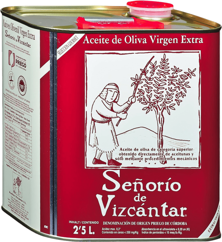 42,95 € | Olive Oil Vizcántar Señorío Selection, Special, EVOO Extra Virgin D.O.P. Priego de Córdoba Córdoba Spain Special Can 2,5 L
