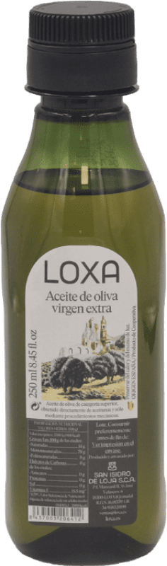 Free Shipping | 20 units box Olive Oil Loxa Dórica — Doric, EVOO Extra Virgin Spain Small Bottle 25 cl PET