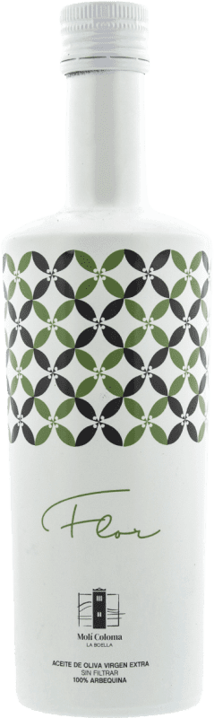 16,95 € Spedizione Gratuita | Olio d'Oliva Finca Molí Coloma Flor d'Oli Non Filtrato, Primero — Primo, EVO Extra Vergine D.O.P. Siurana Bottiglia Medium 50 cl