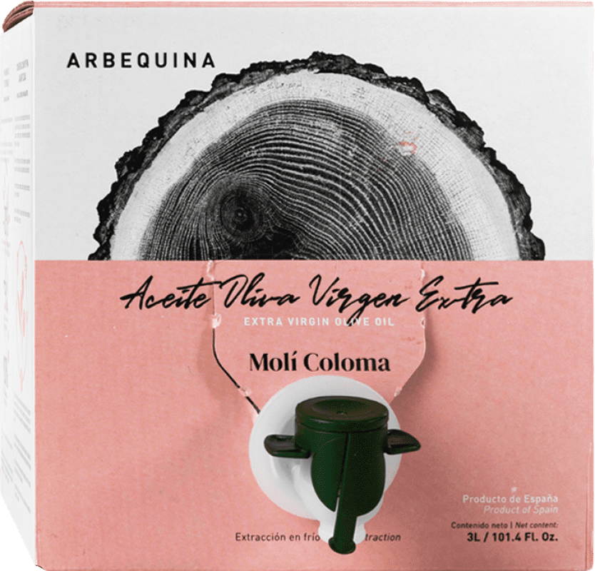37,95 € 免费送货 | 橄榄油 Finca Molí Coloma EVOO 特级初榨 D.O.P. Siurana Bag in Box — 盒中袋 3 L