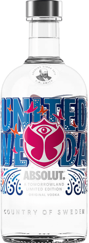 69,95 € Spedizione Gratuita | Vodka Absolut Tomorrowland Edizione Limitata