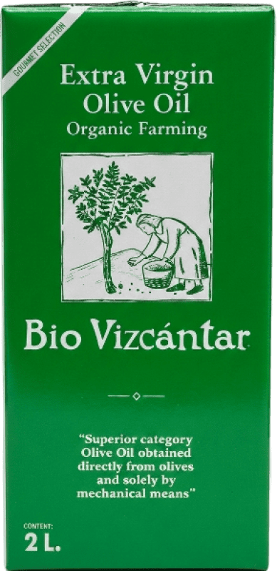 16,95 € | Olive Oil Vizcántar EVOO Extra Virgin Córdoba Spain Bio — Organic Bag in Box 2 L