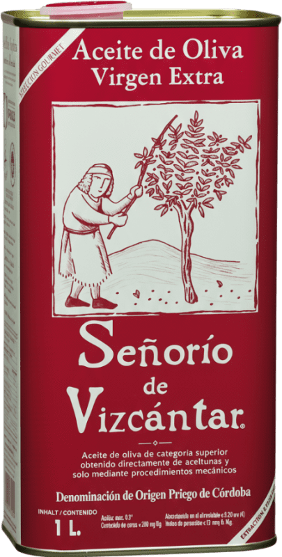 Envío gratis | Aceite de Oliva Vizcántar Señorío AOVE Virgen Extra D.O.P. Priego de Córdoba Córdoba España Lata Especial 1 L