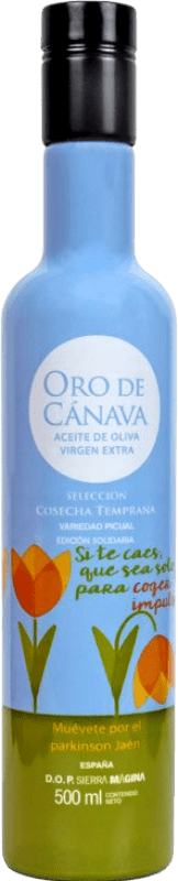 Spedizione Gratuita | Olio d'Oliva Ntra. Sra. de los Remedios Oro de Cánava Edición Solidaria Premium, Cosecha Temprana — Raccolta Precoce, EVO Extra Vergine D.O. Sierra Mágina Jaén Spagna Picual Bottiglia Medium 50 cl