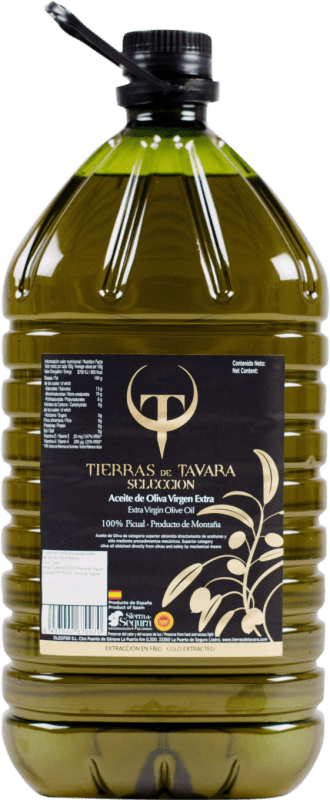Envío gratis | Aceite de Oliva Tierras de Tavara Selección, AOVE Virgen Extra D.O. Sierra de Segura Jaén España Picual Garrafa 3 L PET