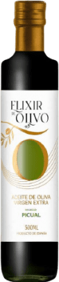 Envio grátis | Azeite de Oliva Elixir de Olivo Premium, AOVE Virgem Extra Jaén Espanha Picual Garrafa Medium 50 cl Vidro