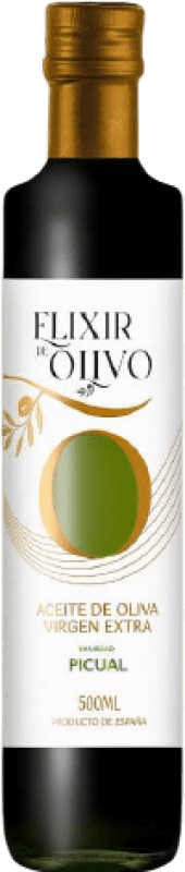 Spedizione Gratuita | Olio d'Oliva Elixir de Olivo Premium, EVO Extra Vergine Jaén Spagna Picual Bottiglia Medium 50 cl Vetro
