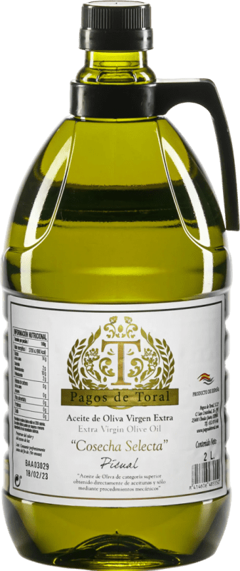 Envoi gratuit | Huile d'Olive Pagos de Toral Cosecha Temprana — Récolte Précoce, HOVE Vierge Extra Jaén Espagne Picual Eco — Biologique Jerrican 2 L PET