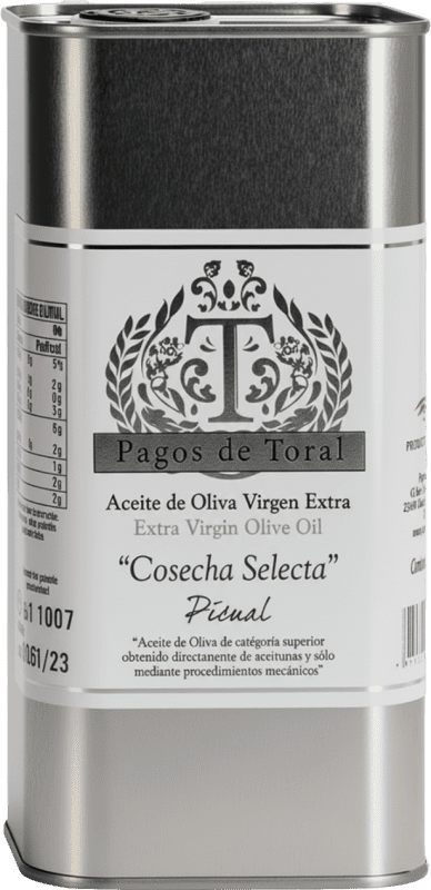 送料無料 | オリーブオイル Pagos de Toral Cosecha Temprana — 早摘み, EVOO エキストラバージン Jaén スペイン Picual — ピクアル Eco — エコ ビオ オーガニック ミディアム缶 1 L