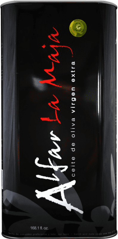 Free Shipping | Olive Oil La Maja Alfar EVOO Extra Virgin D.O. Navarra Navarre Spain Arbequina Can 1 L