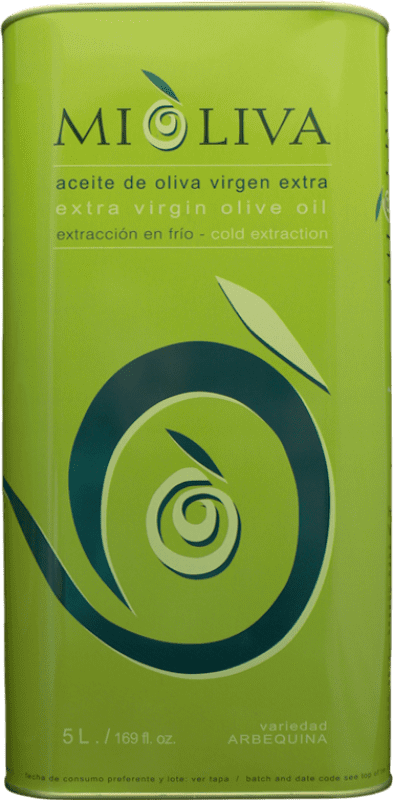 38,95 € | Olive Oil La Maja Mi Oliva EVOO Extra Virgin D.O. Navarra Navarre Spain Arbequina Special Can 5 L