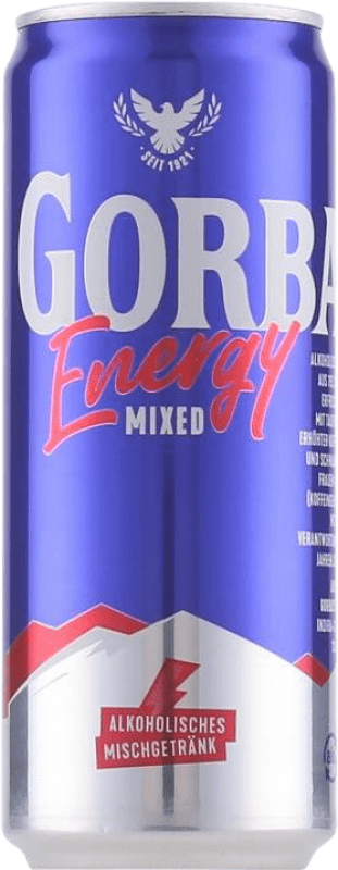 Kostenloser Versand | 12 Einheiten Box Energydrink Gorbatschow Deutschland Dose 33 cl Vodka — Wodka